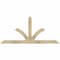 Ekena Millwork Richland Rough Sawn Timber Gable Bracket, Douglas Fir, 72"W x 33"H x 4"D x 4"F, 11/12 Pitch GBW072X33X0404RIC00RDF - alternate 1